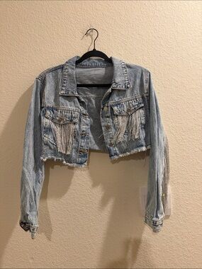 64. Fringe Denim Jacket
